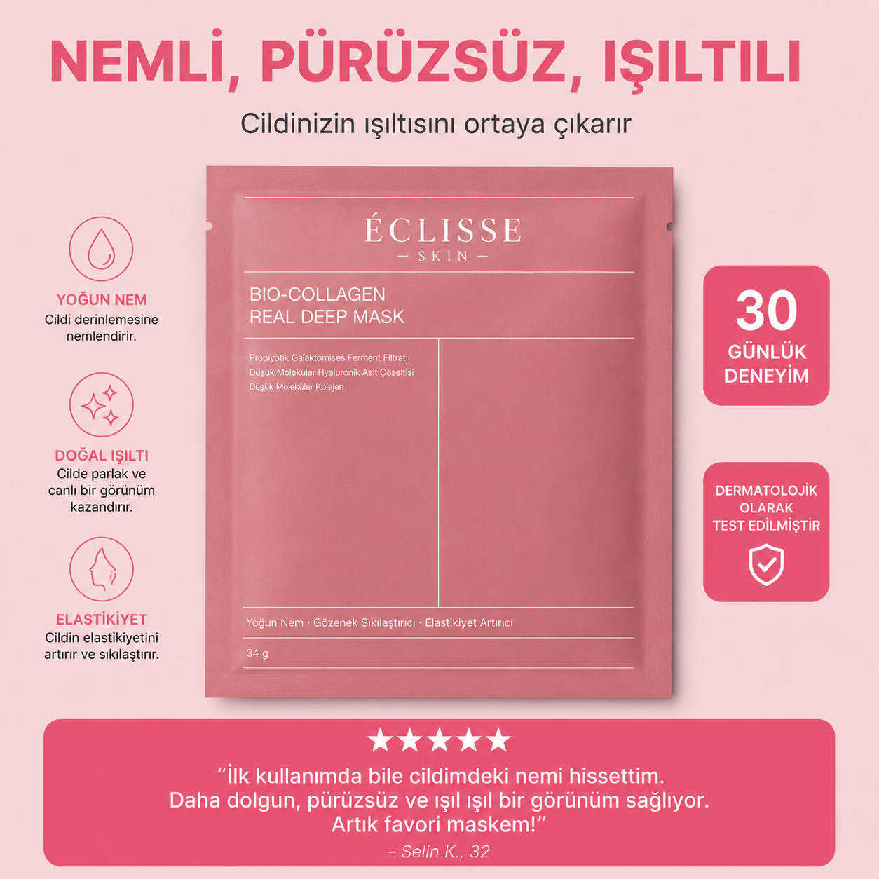 Eclisse Skin Kolajen Mask